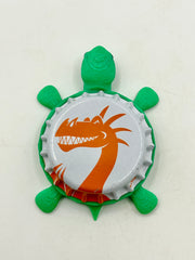 Zmajska Pivovara (Croatia) - Bottle Cap Magnet Turtle Shell Shocked Art