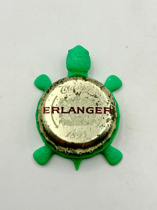 Erlanger Brewing - Bottle Cap Magnet Turtle (Copy) Shell Shocked Art