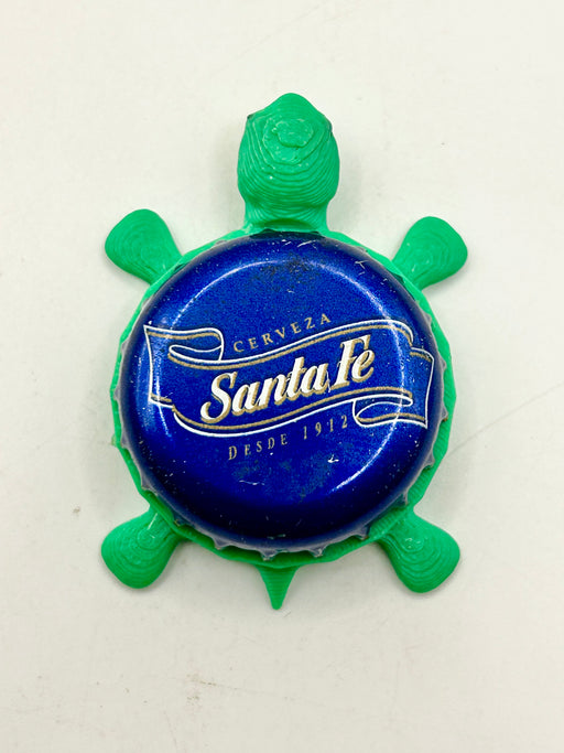 Santa Fe Cerveza - Bottle Cap Magnet Turtle (Copy) Shell Shocked Art