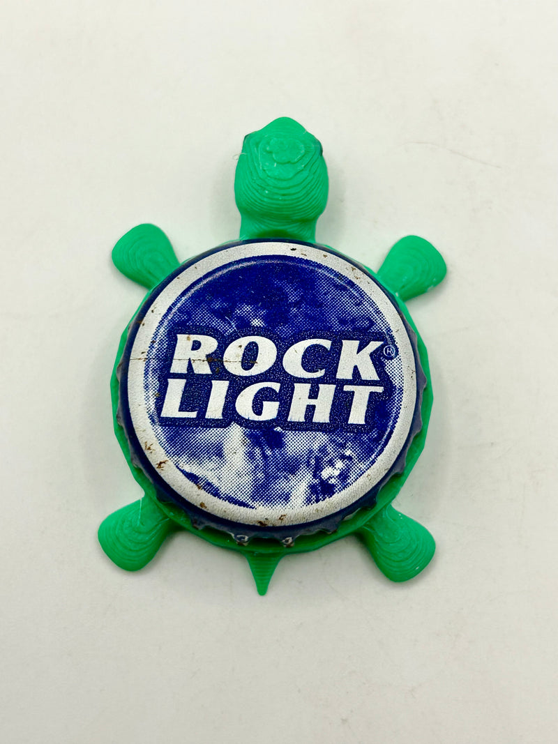 Rolling Rock Light (Vintage) - Bottle Cap Magnet Turtle (Copy) Shell Shocked Art