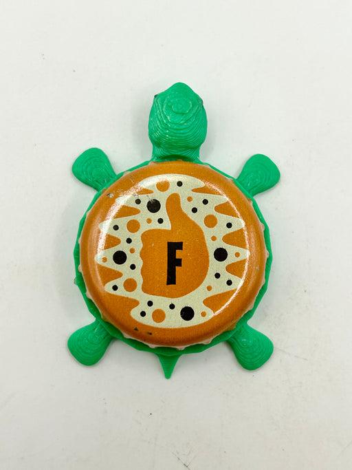 Freddie’s Soda - Bottle Cap Magnet Turtle Shell Shocked Art