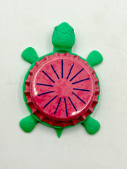 Berika Grape - Bottle Cap Magnet Turtle Shell Shocked Art