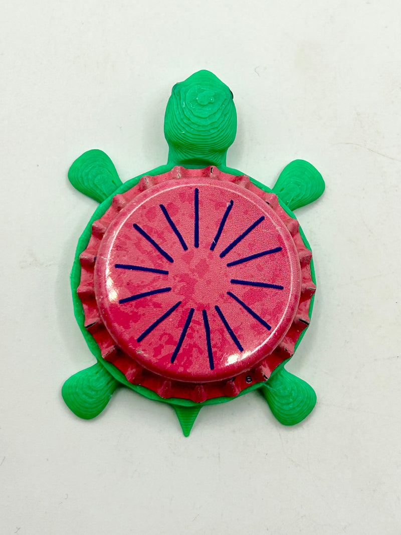 Berika Grape - Bottle Cap Magnet Turtle Shell Shocked Art