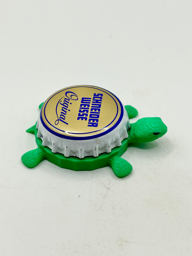 Schneider Weisse Original - Bottle Cap Magnet Turtle Shell Shocked Art