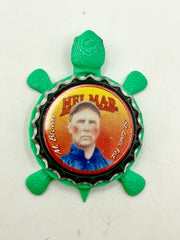 Mordecai Brown, Helmar Brewing Big League Brew (#21) - Bottle Cap Magnet Turtle (Copy) Shell Shocked Art