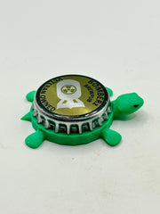Bomberz Brewpub (Green) - Bottle Cap Magnet Turtle Shell Shocked Art