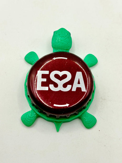 ESSA Pivovarnia Moskva Efes Beer (Russia) - Bottle Cap Magnet Turtle Shell Shocked Art