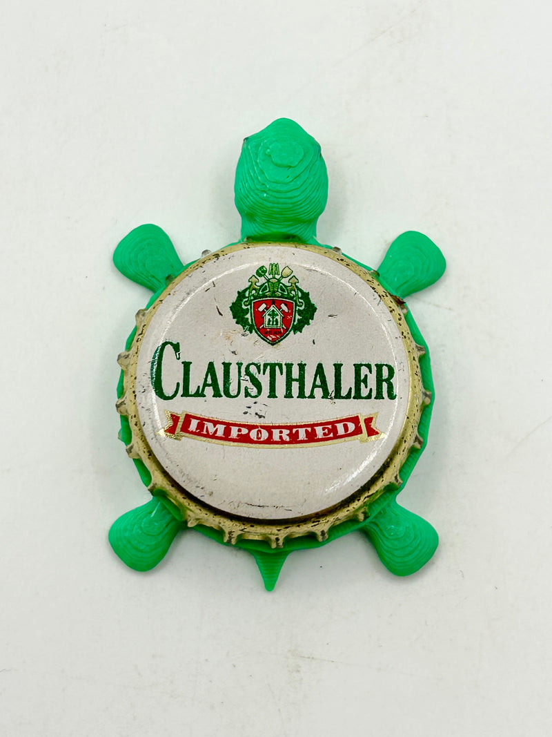 Clausthaler Imported - Bottle Cap Magnet Turtle (Copy) Shell Shocked Art