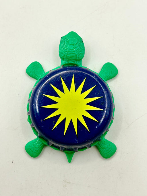Green Flash Beer (Logo Only) - Bottle Cap Magnet Turtle Shell Shocked Art