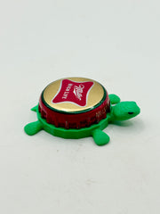 Miller High Life (Green & Red Trim) - Bottle Cap Magnet Turtle Shell Shocked Art