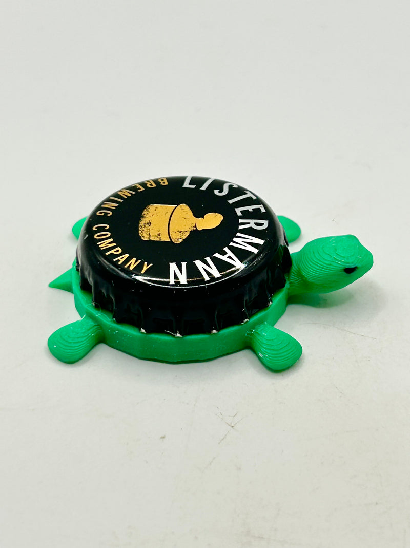 Listermann Brewing - Bottle Cap Magnet Turtle Shell Shocked Art