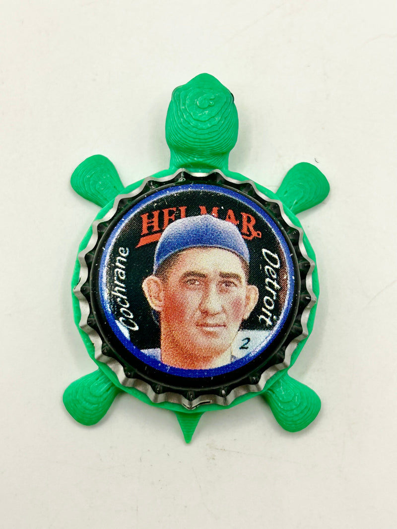 Mickey Cochrane, Helmar Brewing Big League Brew (#2) - Bottle Cap Magnet Turtle Shell Shocked Art