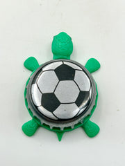 Soccer Ball (Futbol) - Bottle Cap Magnet Turtle (Copy) Shell Shocked Art