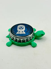 Bomberz Brewpub (Blue) - Bottle Cap Magnet Turtle Shell Shocked Art