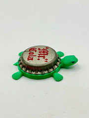 Mr. Cola - Bottle Cap Magnet Turtle Shell Shocked Art