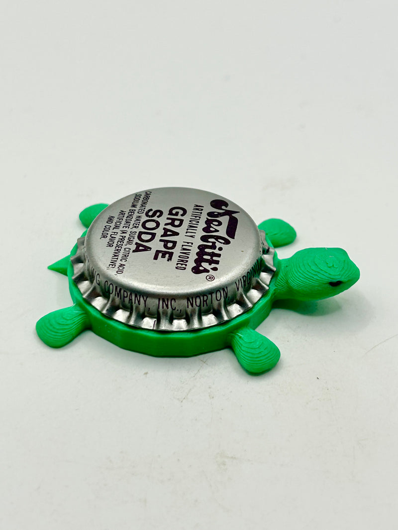 Nesbitt’s Grape Soda - Bottle Cap Magnet Turtle Shell Shocked Art