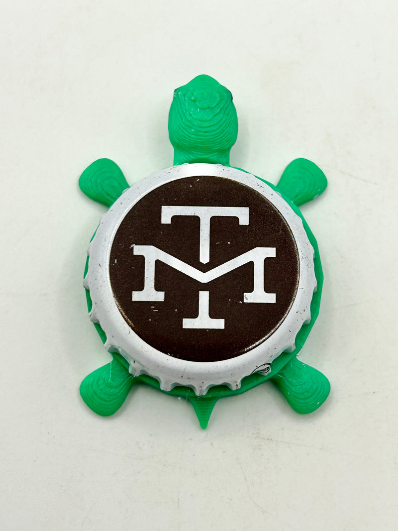 Modern Times Brewing - Bottle Cap Magnet Turtle (Copy) Shell Shocked Art