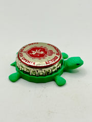 Stroh’s Beer (Red, Vintage) - Bottle Cap Magnet Turtle Shell Shocked Art
