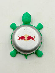 Red Bull Energy Drink (Silver) - Bottle Cap Magnet Turtle (Copy) Shell Shocked Art
