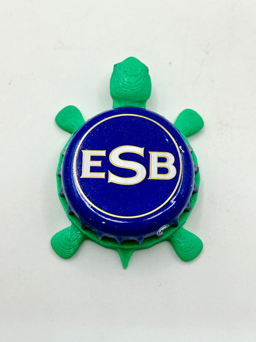 ESB, Blue (United Kingdom) - Bottle Cap Magnet Turtle Shell Shocked Art