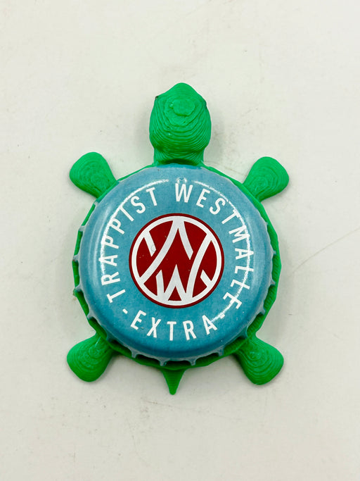 Trappist Westmalle Extra - Bottle Cap Magnet Turtle Shell Shocked Art