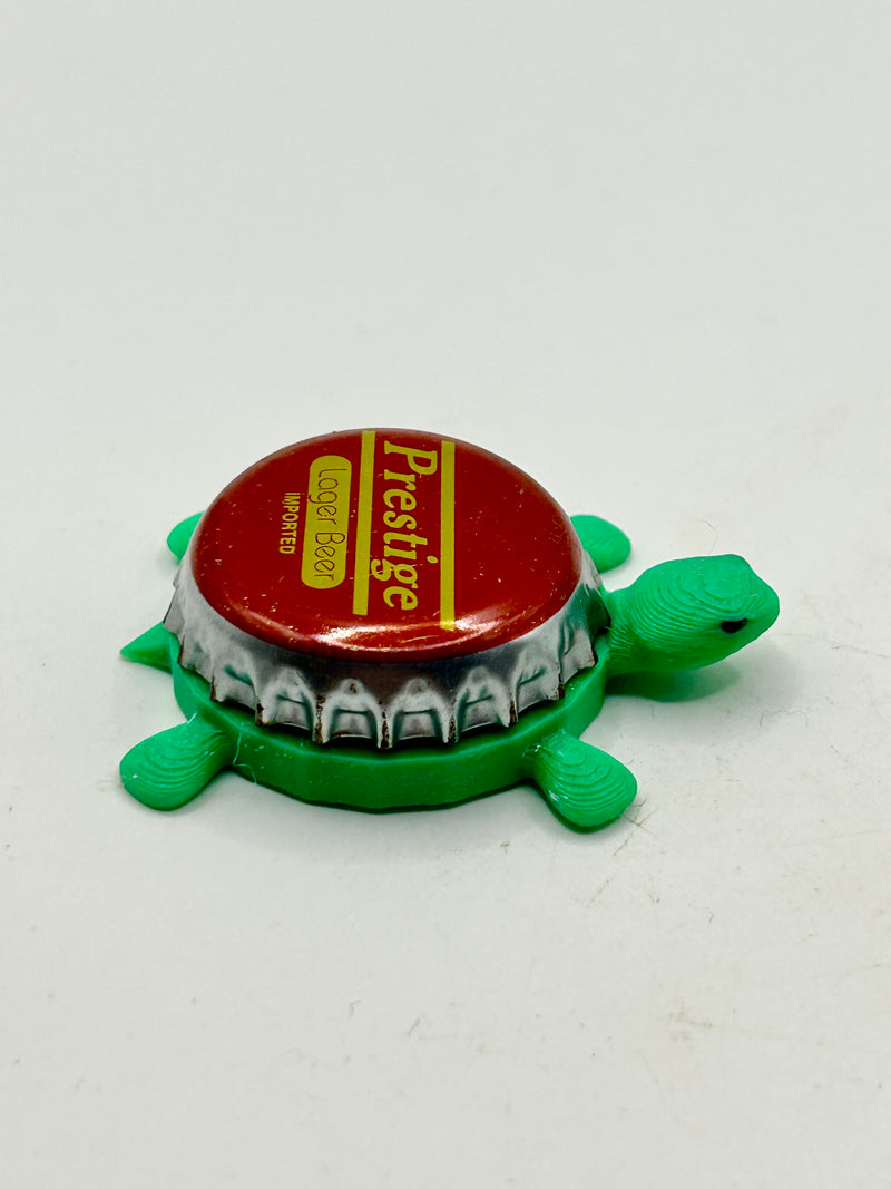 Prestige Beer - Bottle Cap Magnet Turtle (Copy) Shell Shocked Art