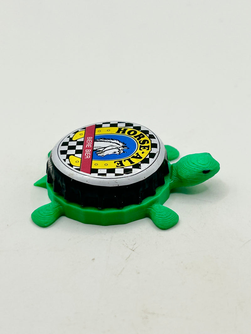 Horse Ale (Stella Artois) - Bottle Cap Magnet Turtle Shell Shocked Art