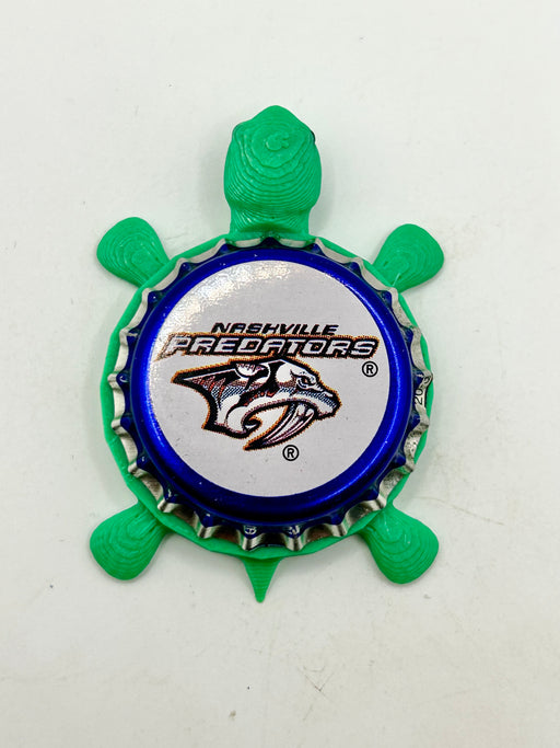 Nashville Predators (Labatt Brewing) - Bottle Cap Magnet Turtle (Copy) Shell Shocked Art