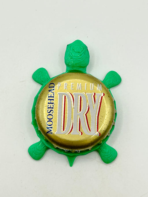 Moosehead Beer (Premium) - Bottle Cap Magnet Turtle (Copy) Shell Shocked Art