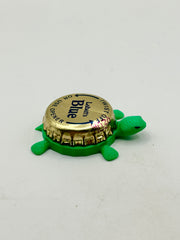 Labatt Blue (Gold) - Bottle Cap Magnet Turtle Shell Shocked Art