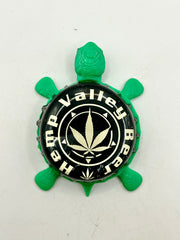 Hemp Valley Brewing- Bottle Cap Magnet Turtle Shell Shocked Art