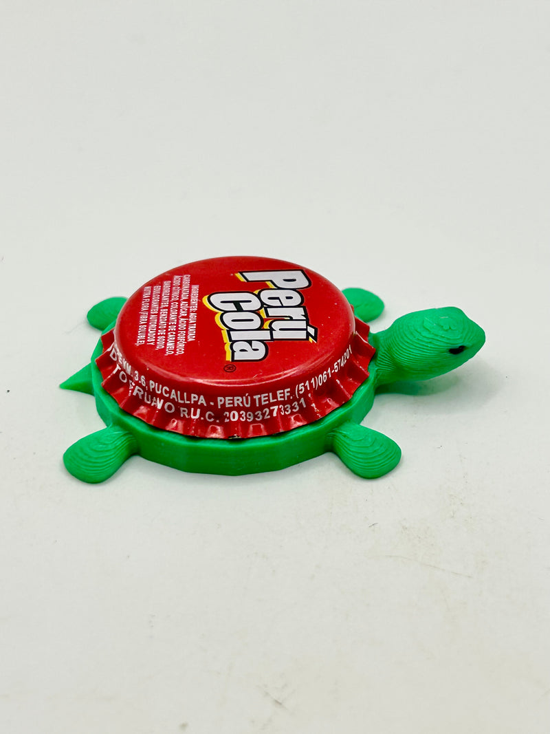 Peru Cola - Bottle Cap Magnet Turtle (Copy) Shell Shocked Art