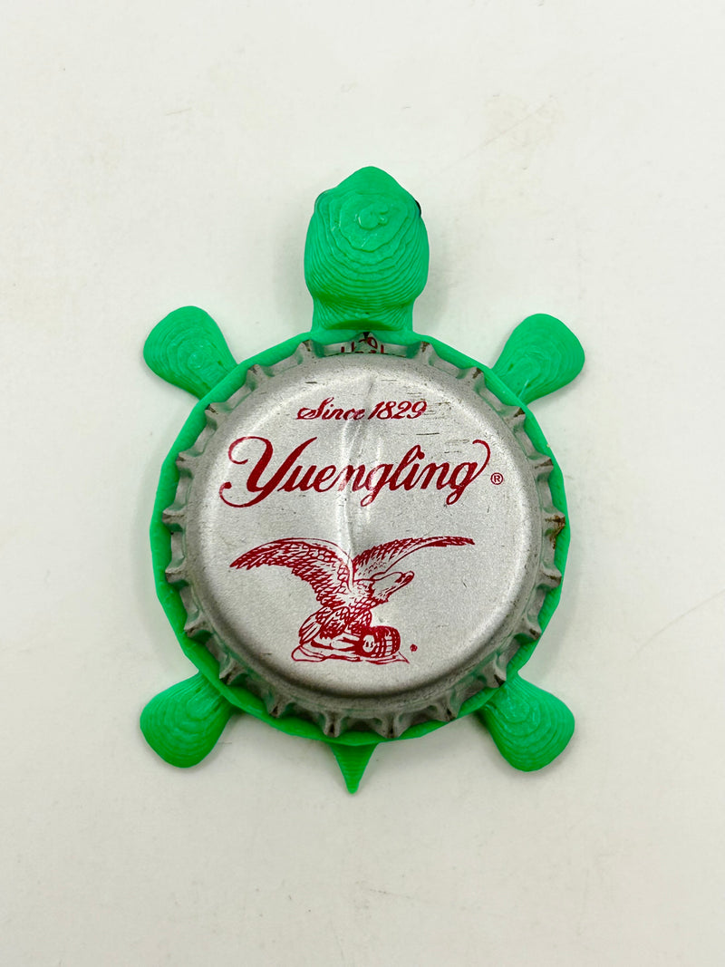 Yuengling Lager (Silver) - Bottle Cap Magnet Turtle Shell Shocked Art