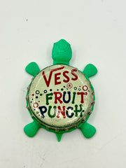 Vess Fruit Punch (Vintage) - Bottle Cap Magnet Turtle Shell Shocked Art