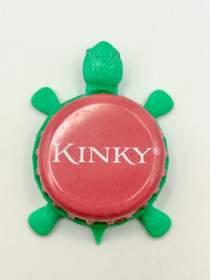 Kinky Liqueur/Cocktail (Pink) - Bottle Cap Magnet Turtle Shell Shocked Art
