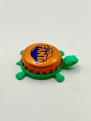 Fanta Orange Soda (Dark Orange) - Bottle Cap Magnet Turtle Shell Shocked Art
