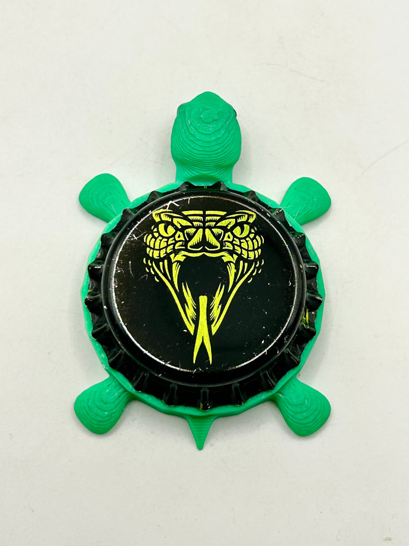 Snake Venom (Keith Brewing) - Bottle Cap Magnet Turtle Shell Shocked Art