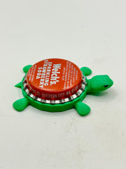 Welch’s Sparkling Strawberry Soda - Bottle Cap Magnet Turtle Shell Shocked Art