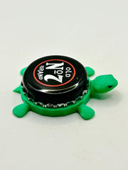 Jack Daniel’s Old No 7 Brand (Red) - Bottle Cap Magnet Turtle Shell Shocked Art