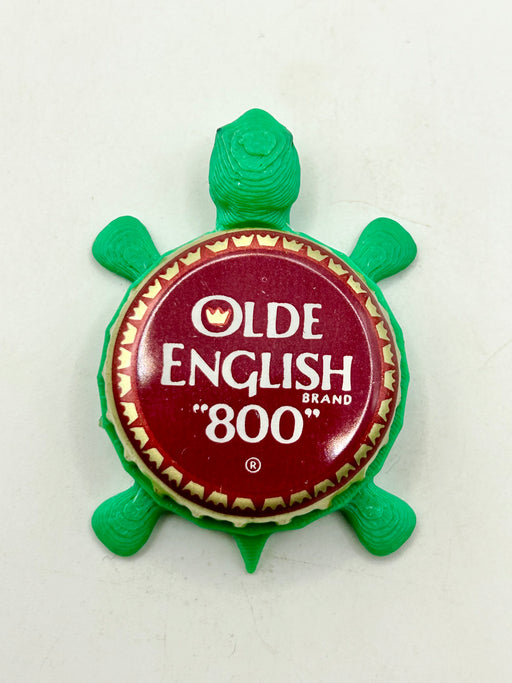 Olde English 800 Draft - Bottle Cap Magnet Turtle Shell Shocked Art