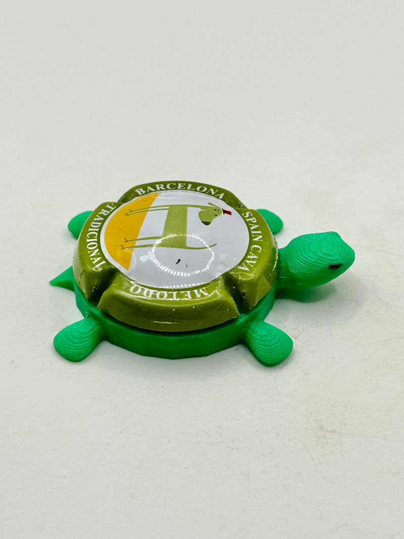 Black Cat Cava - Bottle Cap Magnet Turtle (Copy) Shell Shocked Art