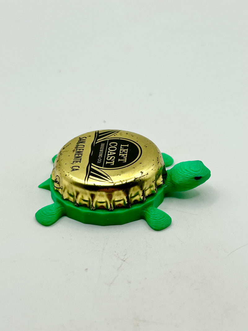 Left Coast Brewery - Bottle Cap Magnet Turtle (Copy) Shell Shocked Art