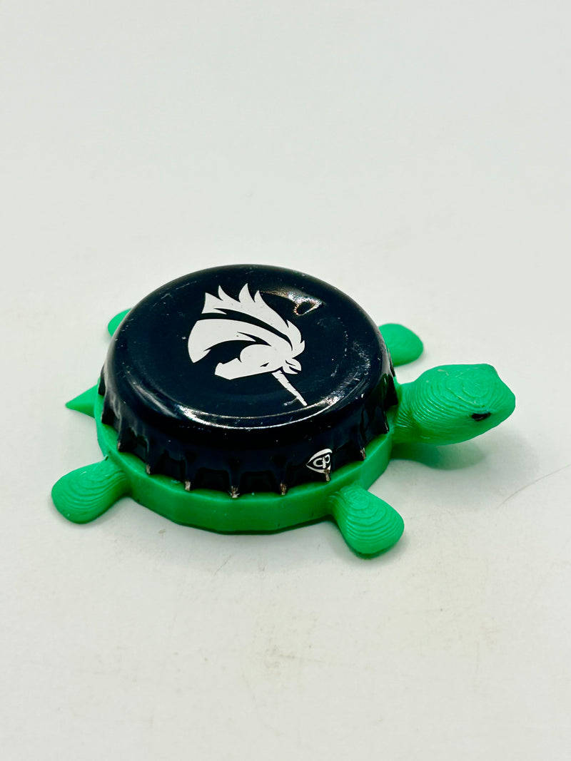Licorne Black (France) - Bottle Cap Magnet Turtle Shell Shocked Art