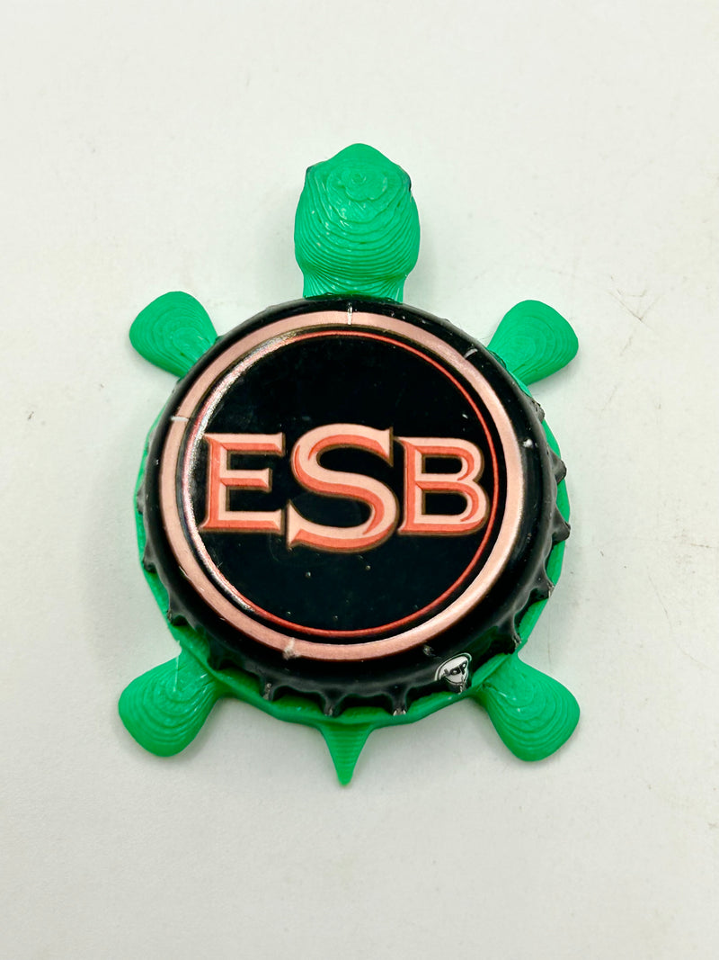 ESB, Black (United Kingdom) - Bottle Cap Magnet Turtle (Copy) Shell Shocked Art