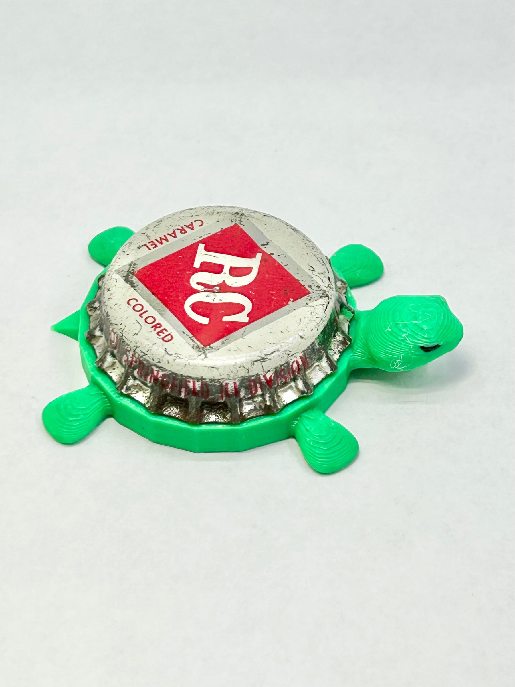 RC Cola (Vintage) - Bottle Cap Magnet Turtle — Shell Shocked Art