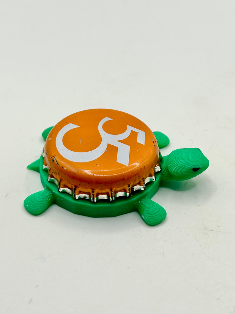 Britvic (55) - Bottle Cap Magnet Turtle Shell Shocked Art
