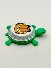Garfield - Bottle Cap Magnet Turtle Shell Shocked Art