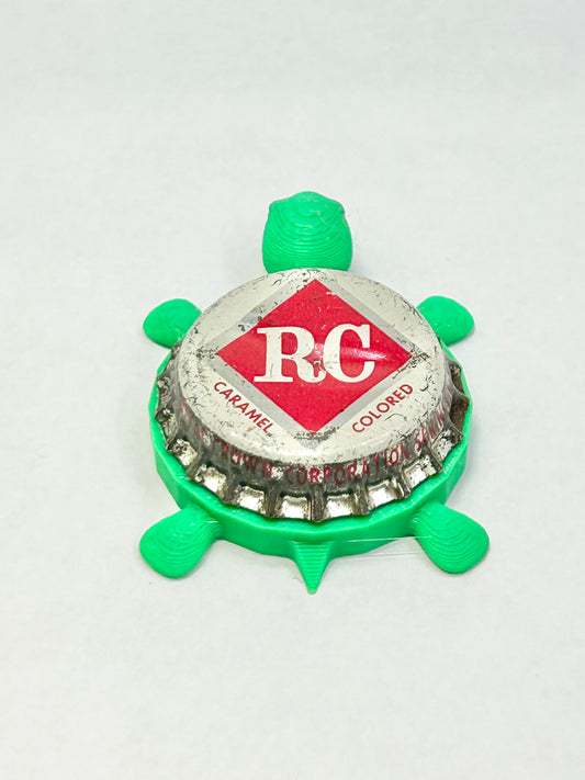 RC Cola (Vintage) - Bottle Cap Magnet Turtle