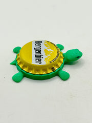 Beegenbier- Bottle Cap Magnet Turtle (Copy) Shell Shocked Art