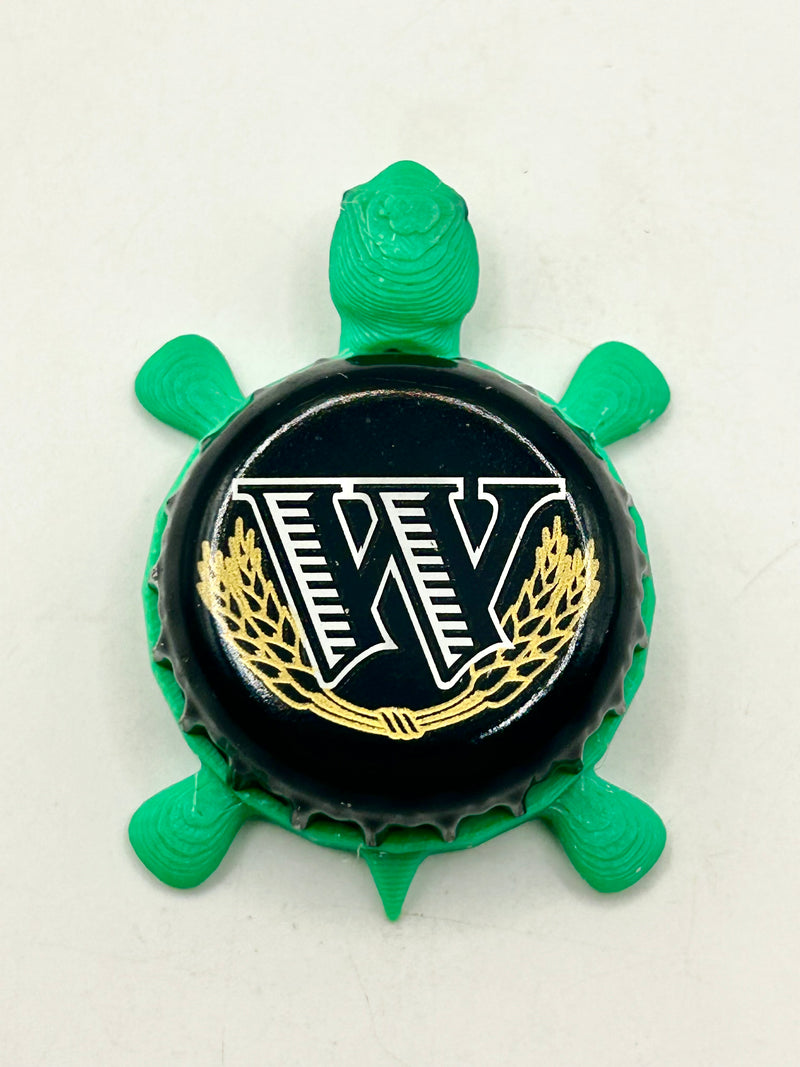 Widmer Brothers Brewing (W Logo) - Bottle Cap Magnet Turtle Shell Shocked Art
